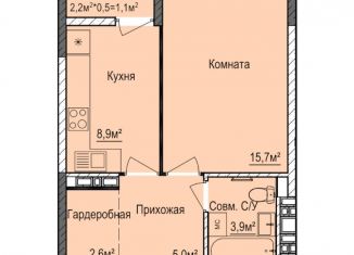 Продам однокомнатную квартиру, 36.2 м2, Ижевск, ЖК Покровский