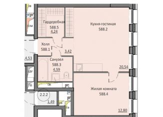 Продаю однокомнатную квартиру, 45.6 м2, Москва, ЮАО, Автозаводская улица, 24к1