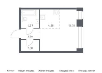 Продается квартира студия, 30 м2, Москва, жилой комплекс Нова, к1, район Раменки