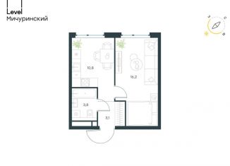 Продается 1-комнатная квартира, 33.9 м2, Москва, метро Мичуринский проспект