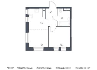 1-ком. квартира на продажу, 36.6 м2, Москва