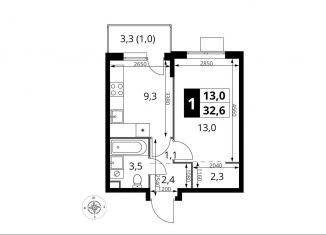 Продам 1-комнатную квартиру, 32.6 м2, Химки