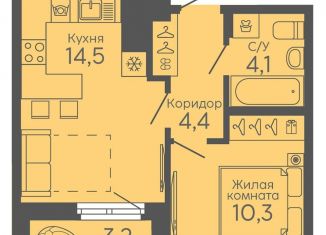 Продаю однокомнатную квартиру, 34.9 м2, Свердловская область, Новосинарский бульвар, 6
