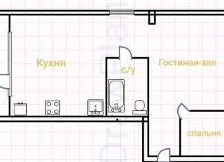 Квартира на продажу со свободной планировкой, 60 м2, Кропоткин, Олимпийская улица, 25к2