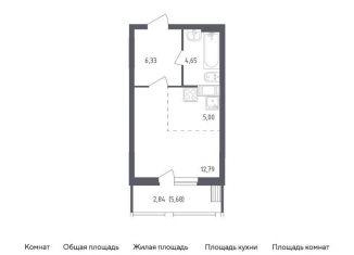 Квартира на продажу студия, 31.6 м2, посёлок Жилино-1, жилой комплекс Егорово Парк, к3