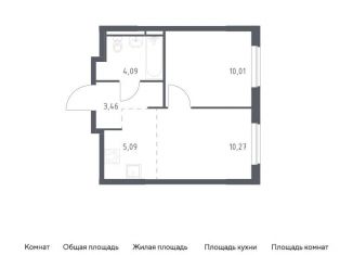 Продам однокомнатную квартиру, 32.9 м2, Московская область, площадь Мира