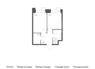 1-ком. квартира на продажу, 34 м2, Москва, многофункциональный комплекс Тропарево Парк, к2.2