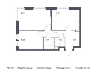 Продажа двухкомнатной квартиры, 54 м2, Московская область, жилой комплекс Егорово Парк, к3.1