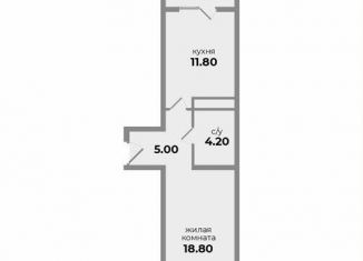 Продается 1-ком. квартира, 40.3 м2, Михайловск, Прекрасная улица, 17