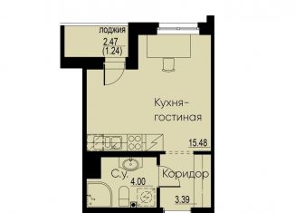 Квартира на продажу студия, 24.1 м2, Мурино
