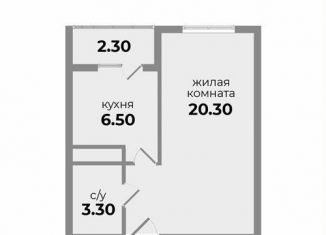 Продается однокомнатная квартира, 31.5 м2, Михайловск, Прекрасная улица, 17