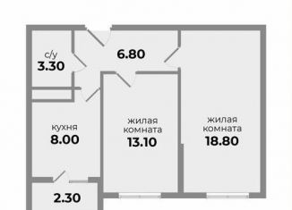 Продажа 2-комнатной квартиры, 51.2 м2, Михайловск, Прекрасная улица, 17