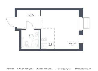 Продажа квартиры студии, 23.5 м2, посёлок Жилино-1, жилой комплекс Егорово Парк, к3.2, ЖК Егорово Парк