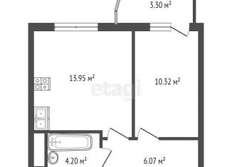 Продажа 1-комнатной квартиры, 38 м2, Ленинградская область, аллея Ньютона, 2