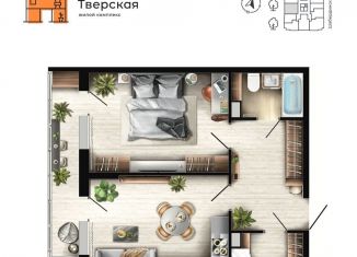 Продам двухкомнатную квартиру, 55.6 м2, Ижевск, Ленинский район