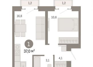 Продам 1-комнатную квартиру, 37 м2, Москва, ВАО