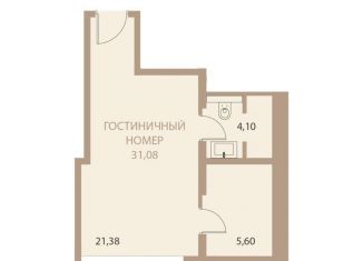 1-ком. квартира на продажу, 31.1 м2, Липецк