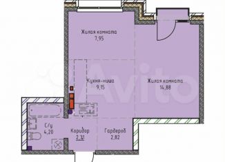 Продажа двухкомнатной квартиры, 42.1 м2, Иркутск, Култукская улица, 26