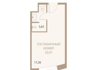 Однокомнатная квартира на продажу, 20.9 м2, Липецк