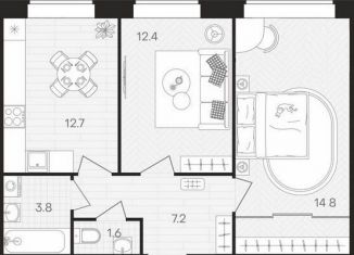 Продам 2-ком. квартиру, 55.8 м2, Пензенская область, площадь Ленина