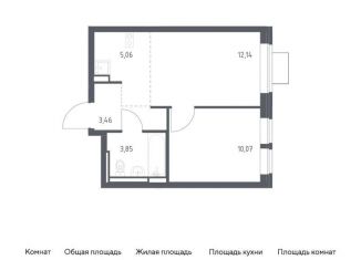 Однокомнатная квартира на продажу, 34.6 м2, Ленинский городской округ