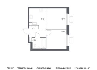 Продажа однокомнатной квартиры, 37.9 м2, Московская область, жилой комплекс Томилино Парк, к5.4