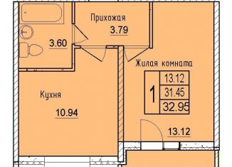 Продается однокомнатная квартира, 33 м2, Краснодарский край