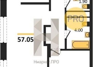 Продажа однокомнатной квартиры, 57.1 м2, Новосибирск, Красный проспект, 220, метро Заельцовская