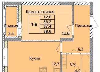 Продам 1-комнатную квартиру, 37.4 м2, Нижний Новгород, 1-я Оранжерейная улица, 16, Советский район