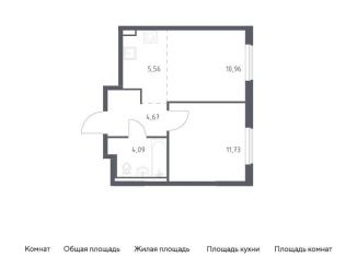 Продаю 1-комнатную квартиру, 37 м2, Московская область