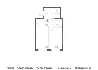 Продается 1-ком. квартира, 45 м2, поселение Филимонковское, жилой комплекс Квартал Марьино, к4