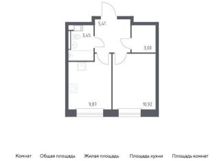 Однокомнатная квартира на продажу, 32.7 м2, рабочий посёлок Воскресенское, площадь Ленина