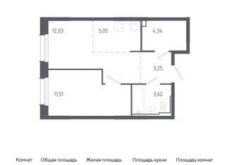 1-комнатная квартира на продажу, 39.8 м2, Владивосток