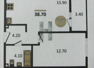 Продажа 1-комнатной квартиры, 40.4 м2, Екатеринбург, метро Площадь 1905 года