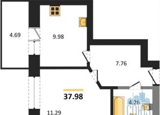 Продается однокомнатная квартира, 38 м2, Богучар