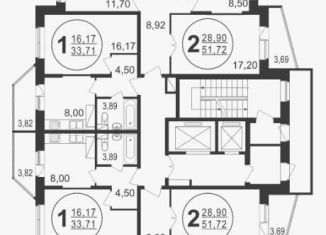 Продам двухкомнатную квартиру, 51 м2, Пушкино, улица Просвещения, 2