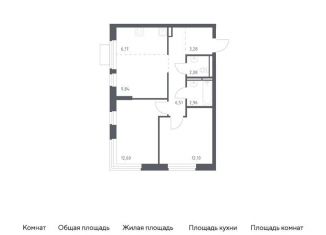Продается 2-комнатная квартира, 55.5 м2, Ленинский городской округ, жилой комплекс Новое Видное, 13.1