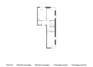 Продается 2-комнатная квартира, 57.2 м2, Московская область, Каширское шоссе - Молоково - Андреевское