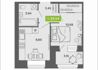 Продам 1-ком. квартиру, 29.5 м2, Архангельск, Октябрьский округ