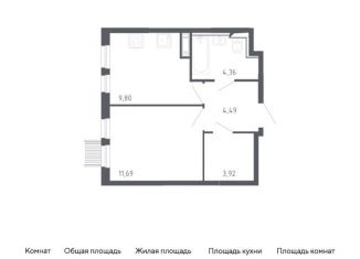 Продажа 1-комнатной квартиры, 34.3 м2, Москва, САО, Ленинградское шоссе, 229Ак2