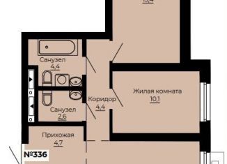 Продажа двухкомнатной квартиры, 61.3 м2, Екатеринбург, метро Площадь 1905 года