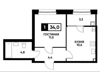 Продам 1-ком. квартиру, 34 м2, Ставропольский край