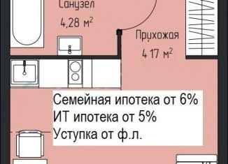Продажа квартиры студии, 27.5 м2, Екатеринбург, метро Ботаническая