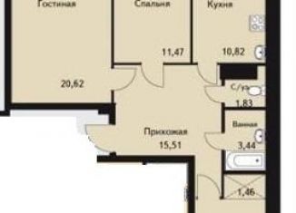 3-комнатная квартира на продажу, 81 м2, Пермь, Дзержинский район, Переселенческая улица, 100