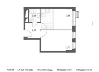 Продаю однокомнатную квартиру, 35.1 м2, Красногорск, жилой комплекс Спутник, к13