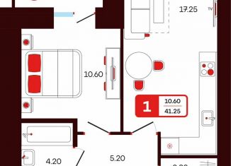 Продажа 2-комнатной квартиры, 41.3 м2, Туймазы, переулок Луначарского, 5