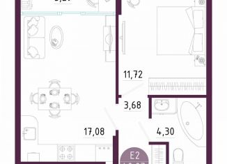 Продажа 1-комнатной квартиры, 40.1 м2, Тула, Пряничная улица, 7