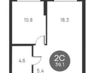 Продаю 2-комнатную квартиру, 39.1 м2, Новосибирская область