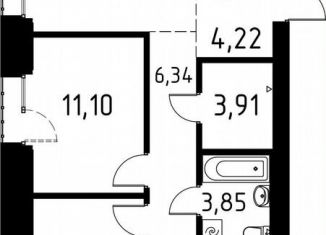 Продам трехкомнатную квартиру, 90.7 м2, деревня Кисловка, улица Марины Цветаевой, 42