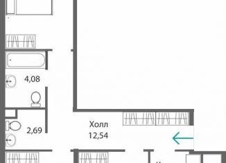 Продажа 3-ком. квартиры, 83.1 м2, Симферополь